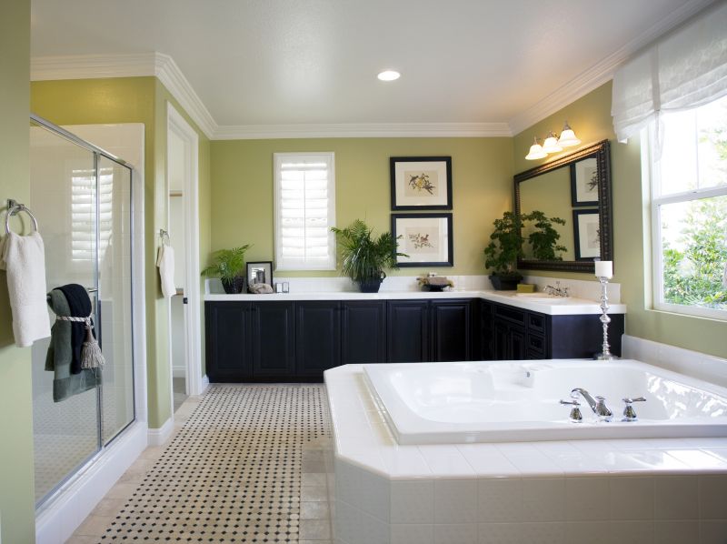 Bathroom with Colorful Accents